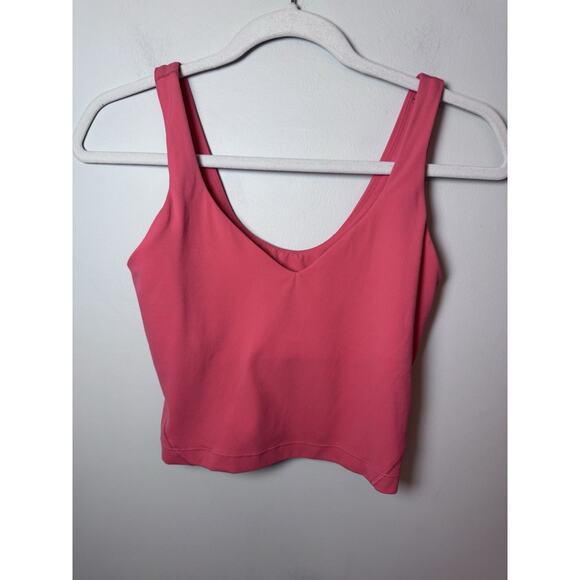 Lululemon Align Tank Luon Coral Pink Womens Size 4 - Picture 5 of 7
